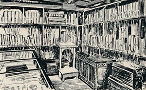 La Biblioteca Incatenata a Wimborne, 1929 da Unbekannt