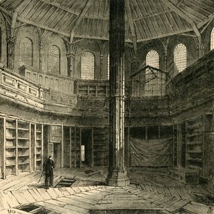 La sala capitolare prima del restauro, 1881