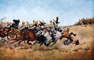 La carica dei corazzieri a Rezonville, 1870 da Unbekannt