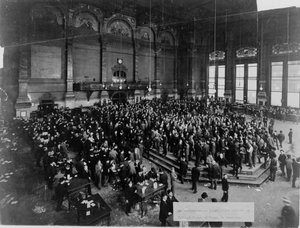 La Borsa di Commercio di Chicago in sessione