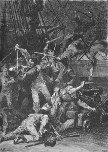 Le sciabole cilene spazzarono il ponte, 1902 da Unbekannt