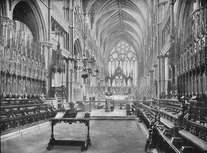 Il coro, Cattedrale di Lincoln da Unbekannt