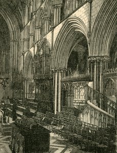Il coro della Cattedrale di Worcester, 1898 da Unbekannt
