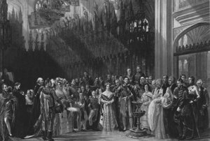 Il battesimo del Principe di Galles, 25 gennaio 1842, 1901 da Unbekannt