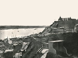 La Cittadella e il fiume San Lorenzo, Quebec, Canada, 1895 da Unbekannt