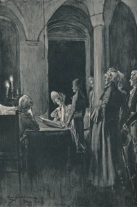 Il matrimonio civile di Napoleone e Giuseppina, 9 marzo 1796 da Unbekannt