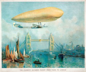 Il volo del Clement-Bayard da Parigi a Londra, c. 1908 da Unbekannt