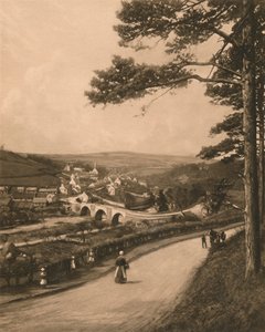 Il Clyde a Kirkfieldbank, dalle Braes vicino a Lanark da Unbekannt