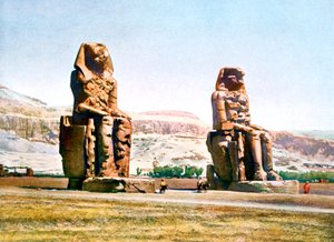 I Colossi di Memnone, Egitto, XX secolo