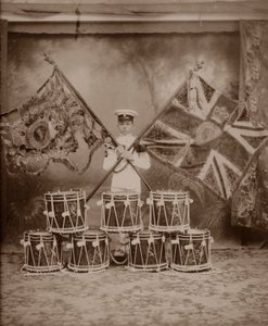 I colori del 1° Royal Munster Fusiliers, Rangoon, Birmania, 1913