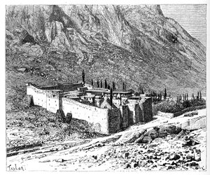 Il Convento di Santa Caterina, Monte Sinai, Egitto, 1895
