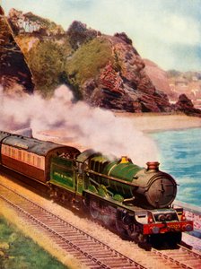 Il Cornish Riviera Express trainato da una locomotiva di classe King, 1935-36 da Unbekannt