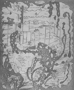La Mappa Cottoniana o Anglo-Sassone MS Tib. BV da Unbekannt
