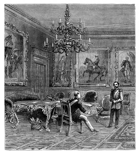 La sala del consiglio, Palazzo di St James, 1900 da Unbekannt