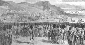 La Guerra di Crimea, 1854-56: Servizio Divino...prima della Battaglia di Balaclava, 1901 da Unbekannt