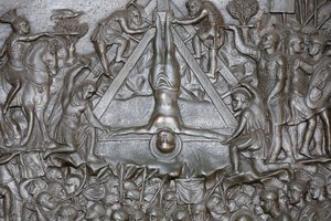 La Crocifissione di San Pietro - (dettaglio) di un portale - Porta d