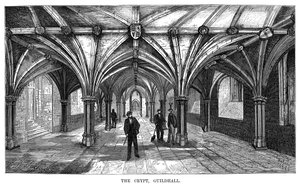 La cripta, Guildhall, Città di Londra, 1886