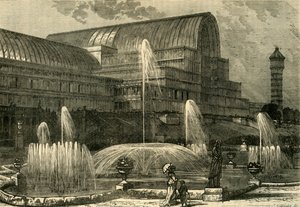 Il Crystal Palace, dal sud, circa 1878 da Unbekannt