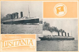 Il transatlantico Cunard Lusitania da Unbekannt