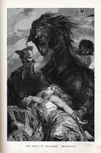 La morte di Brunilde, Brunehaut, 1882 da Unbekannt