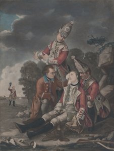 La morte del generale Wolfe a Quebec, 10 ottobre 1779 da Unbekannt
