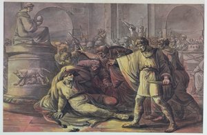 La morte di Giulio Cesare da Unbekannt