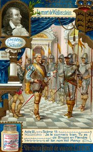 La morte di Wallenstein di Friedrich Schiller 1759-1809, c1900 da Unbekannt