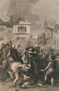 La morte di Wat Tyler, 1381, XIX secolo da Unbekannt