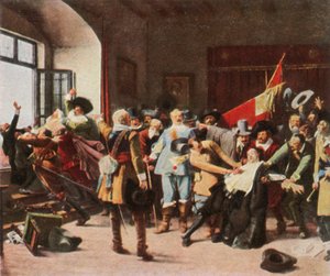 La defenestrazione di Praga, 23 maggio 1618, 1936 da Unbekannt