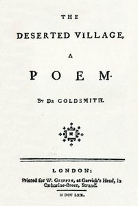 Il villaggio abbandonato, una poesia, c1770 da Unbekannt