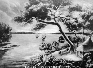 La scoperta di Cuba, XV secolo, anni 1920 da Unbekannt