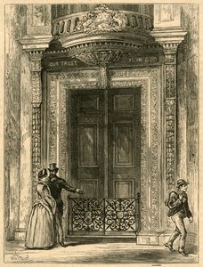 La porta della Saddlers Hall, 1897 da Unbekannt
