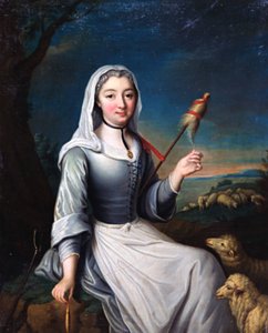 La Duchessa di Villais in costume, XVIII secolo da Unbekannt