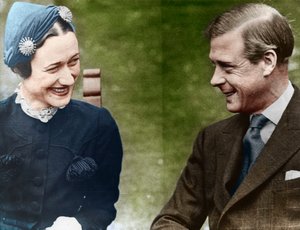 Il Duca e la Duchessa di Windsor Mrs Simpson al Chateau de Cande, Francia, 1937 da Unbekannt