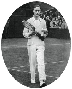 Il Duca di York come concorrente nel doppio maschile a Wimbledon, 1926-1937 da Unbekannt