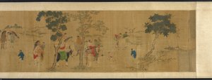 I diciotto studiosi a un raduno letterario, dinastia Ming o Qing, XVII secolo da Unbekannt