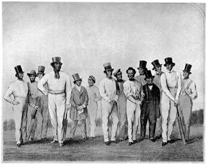 La squadra di cricket inglese del 1846
