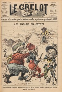 Gli inglesi in Egitto. Caricatura da Le Grelot, 22 marzo 1896