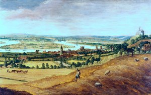I dintorni di Londra da Greenwich, c1620-1630 da Unbekannt