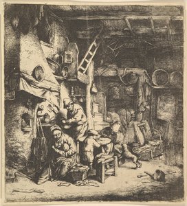 La famiglia (copia inversa), 1610-85 da Unbekannt