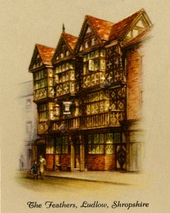 The Feathers, Ludlow, Shropshire, 1936