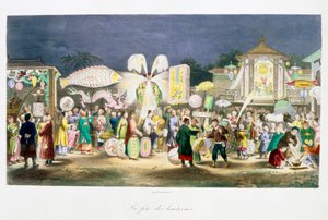 La Festa delle Lanterne, Cina, 1824-1827 da Unbekannt