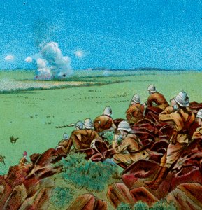 La battaglia di Paardeberg, 1900 da Unbekannt