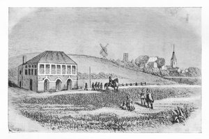 La prima tribuna a Newmarket, c1765, 1911 da Unbekannt