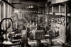 La prima stazione di generazione turbo-elettrica Parsons, c1916 da Unbekannt