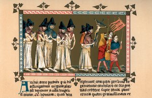 I flagellanti a Doornik nel 1349 da Unbekannt