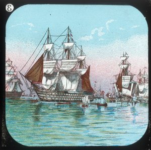 La flotta a Spithead, 1853, c1900 da Unbekannt