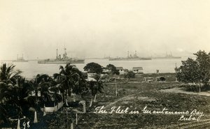 La flotta nella baia di Guantanamo, Cuba da Unbekannt