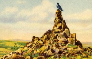 Il Fliegerdenkmal, monumento sulla Wasserkuppe, Assia, Germania, 1932 da Unbekannt