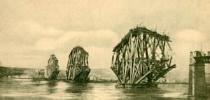 Il ponte di Forth in costruzione, c. 1930